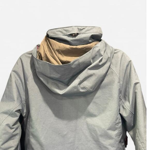 MAMMUT Robella HS Snow Ski Jacket In Gray With Red Detail Medium - Picture 5 of 12